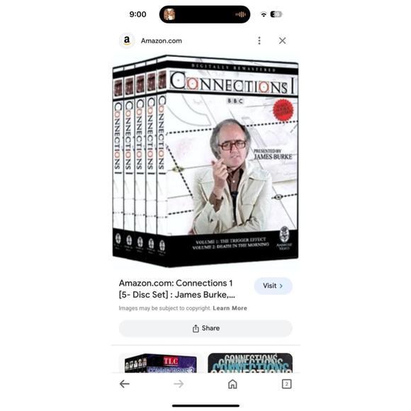 James Burke BBC Documentary 5-Disc Set Blue - Picture 2 of 2